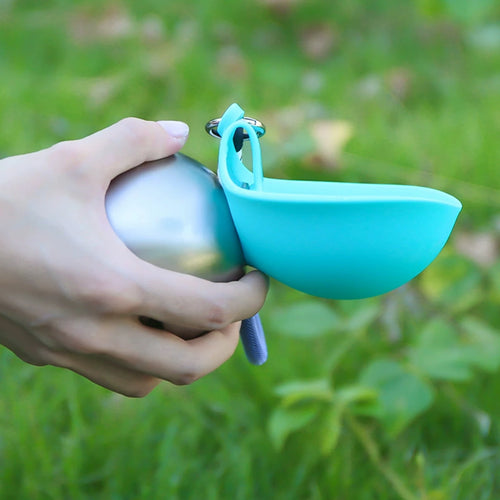 Pet Collapsible Ball Shaped Drinking  Water Bottle, Portable outdoors