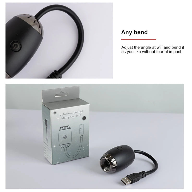 Romantic LED Starry Sky Night Light USB Powered Galaxy Projector Lamp