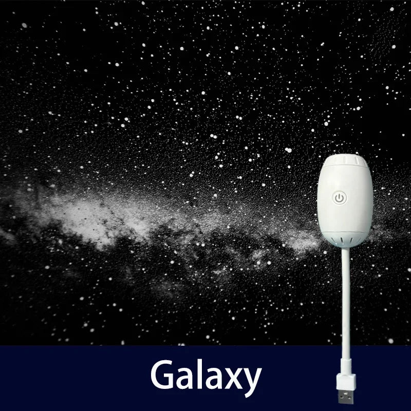 Romantic LED Starry Sky Night Light USB Powered Galaxy Projector Lamp