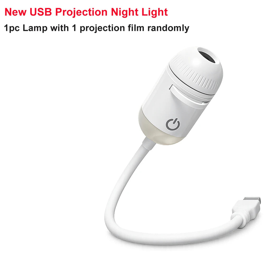 Romantic LED Starry Sky Night Light USB Powered Galaxy Projector Lamp