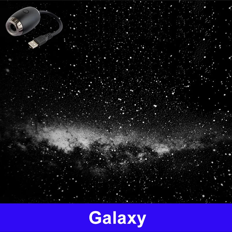 Romantic LED Starry Sky Night Light USB Powered Galaxy Projector Lamp
